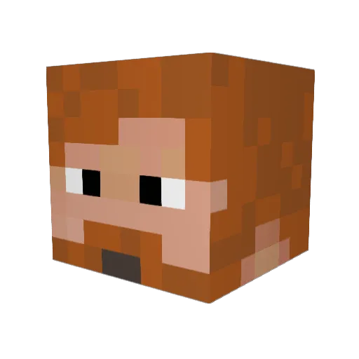 RedSox363 Minecraft avatar head, 3D render