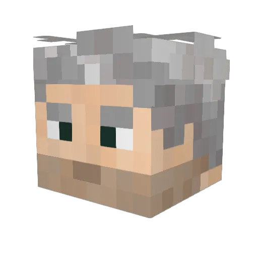 RedSt4r Minecraft avatar head, 3D render