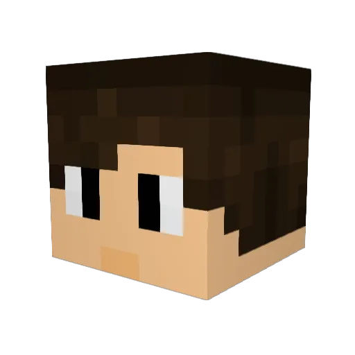 RedStar88 Minecraft avatar head, 3D render