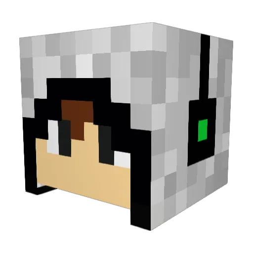 RedStone4456 Minecraft avatar head, 3D render
