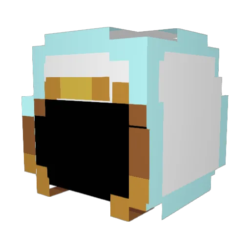 RedStreat Minecraft avatar head, 3D render