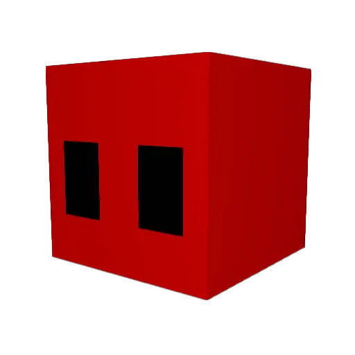 RedStrikeGames Minecraft avatar head, 3D render
