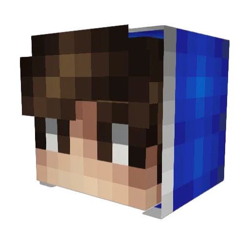 RedStrom26 Minecraft avatar head, 3D render