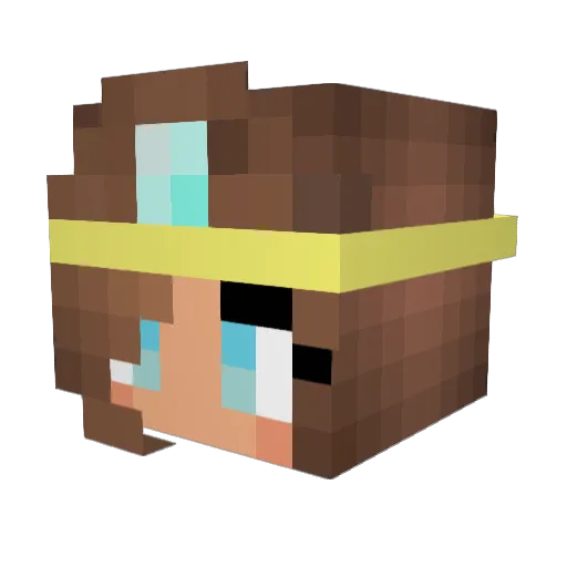 RedThaumaturg Minecraft avatar head, 3D render