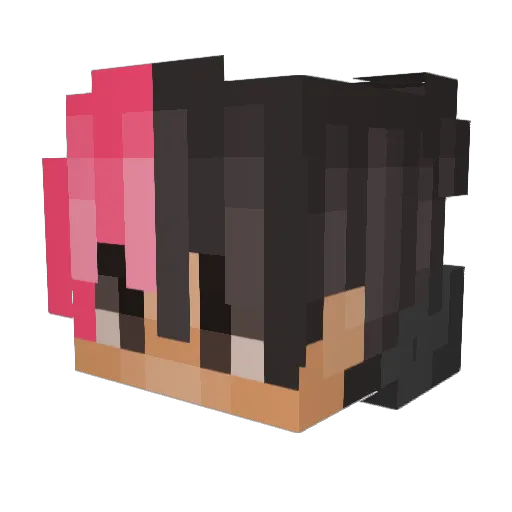 RedTheSped Minecraft avatar head, 3D render