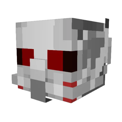 RedTigerz Minecraft avatar head, 3D render