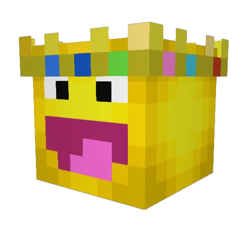 RedTomato04 Minecraft avatar head, 3D render