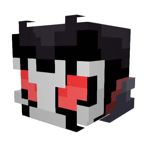 RedTornado5000 Minecraft avatar head, 3D render