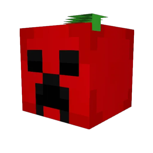 RedTuffah Minecraft avatar head, 3D render