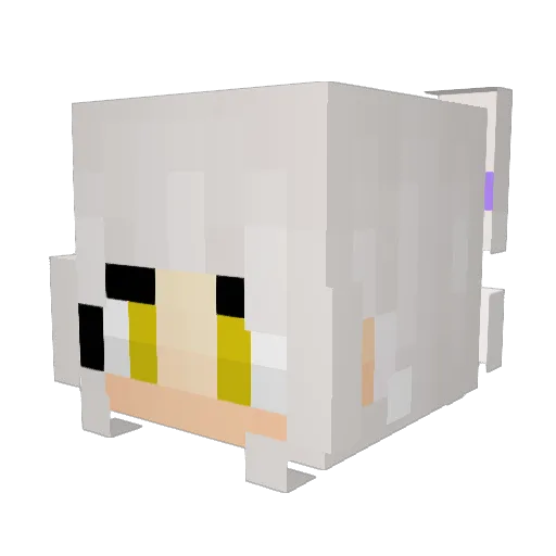 RedVelvetRosesYT Minecraft avatar head, 3D render