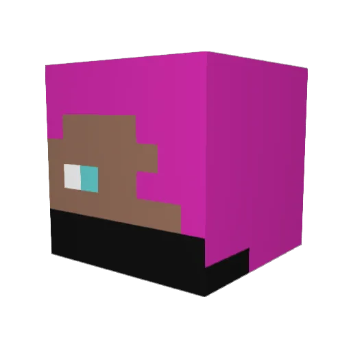 RedViper_ambassd Minecraft avatar head, 3D render
