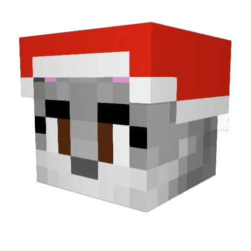 RedW0lf2 Minecraft avatar head, 3D render