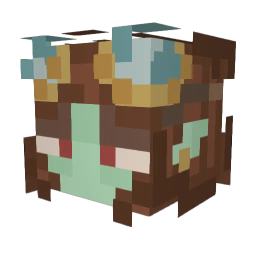RedWasntThere Minecraft avatar head, 3D render