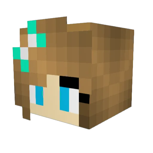 RedWing213 Minecraft avatar head, 3D render