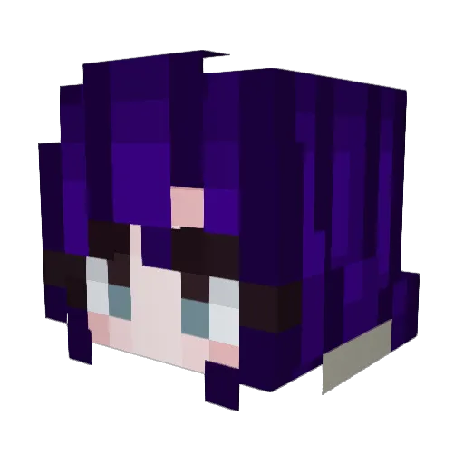 RedWinter140 Minecraft avatar head, 3D render