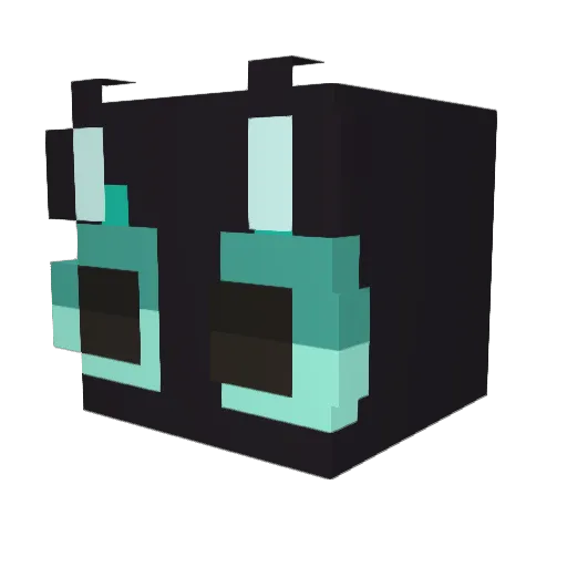 RedWolf2204 Minecraft avatar head, 3D render