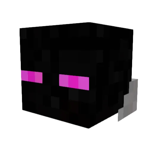 RedWolf434 Minecraft avatar head, 3D render