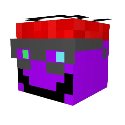 RedXdestroy Minecraft avatar head, 3D render