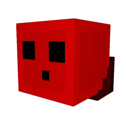 RedZelly Minecraft avatar head, 3D render