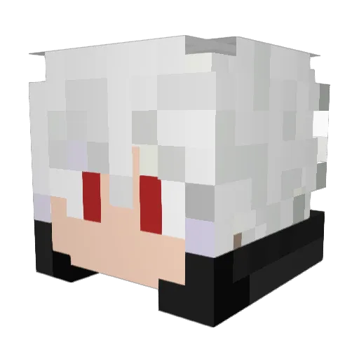 RedZin_0 Minecraft avatar head, 3D render