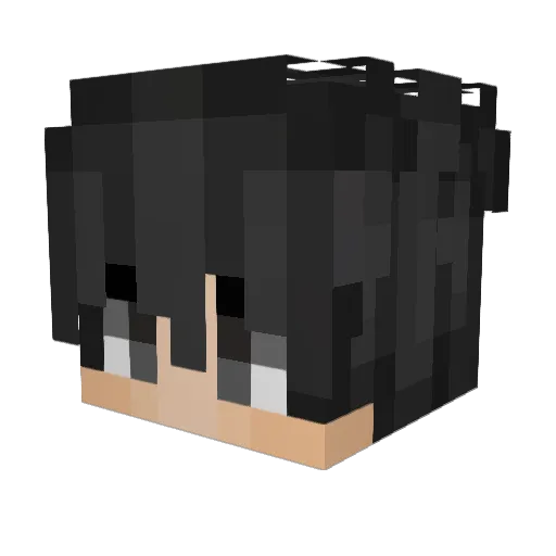 Red_2020 Minecraft avatar head, 3D render