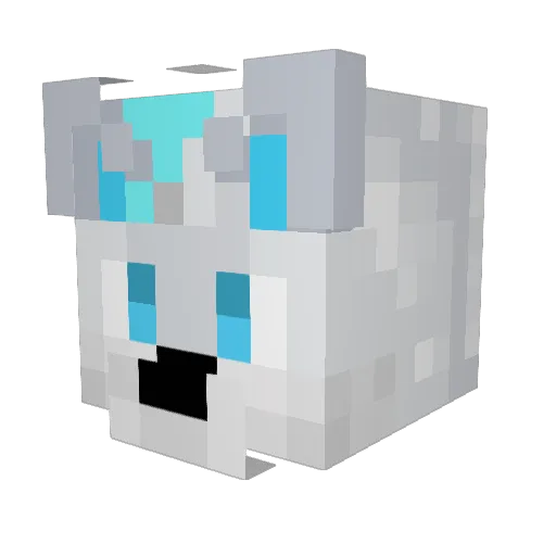 Red_760 Minecraft avatar head, 3D render