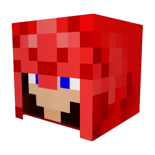 Red_Archer Minecraft avatar head, 3D render