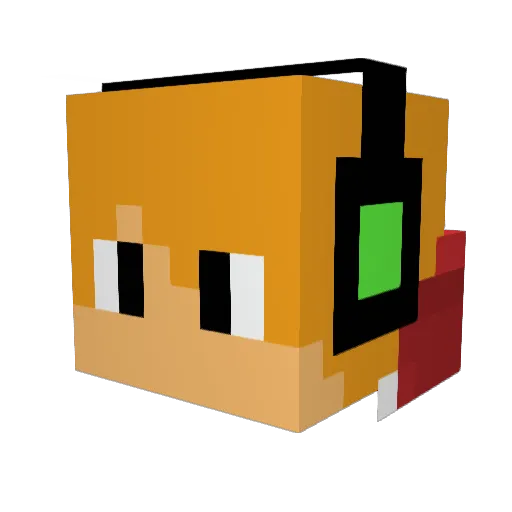 Red_Beer123 Minecraft avatar head, 3D render