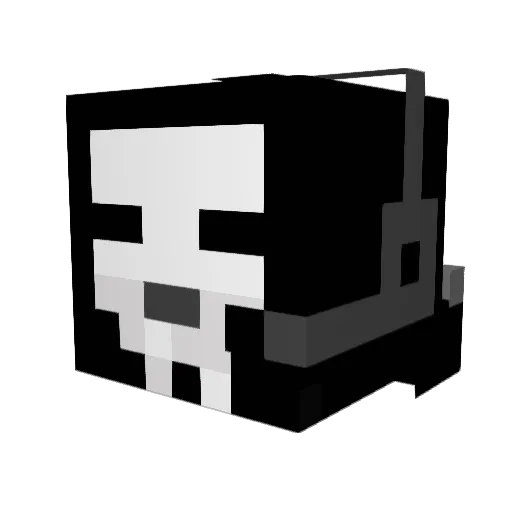 Red_Clone Minecraft avatar head, 3D render