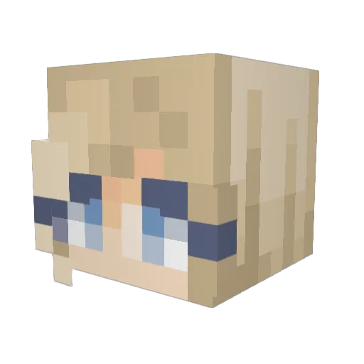 Red_Daisy Minecraft avatar head, 3D render