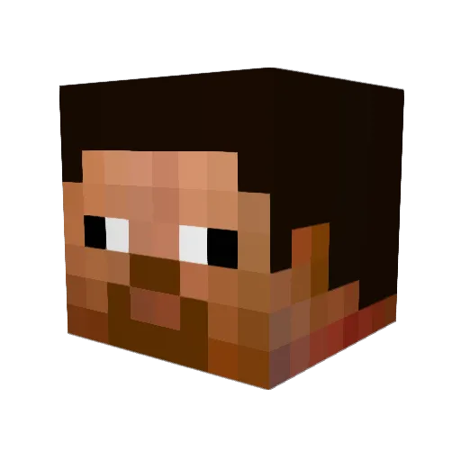 Red_Dead_Redemp Minecraft avatar head, 3D render