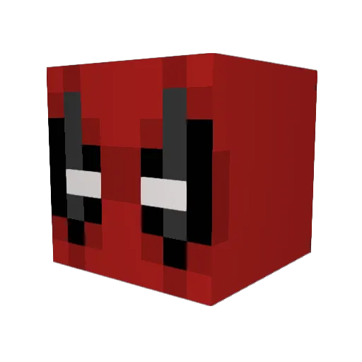 Red_Ed Minecraft avatar head, 3D render