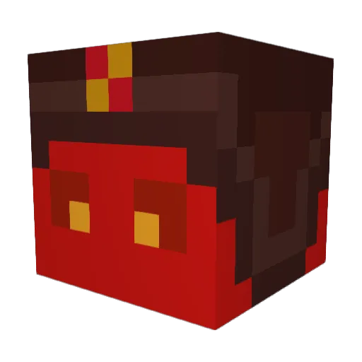 Red_Eternal Minecraft avatar head, 3D render
