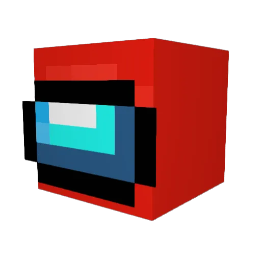 Red_Hawk847 Minecraft avatar head, 3D render