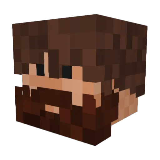Red_Karma_ Minecraft avatar head, 3D render