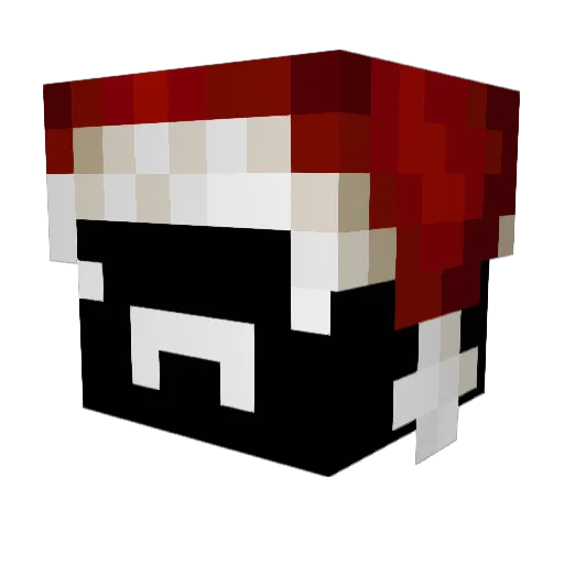 Red_LeBled Minecraft avatar head, 3D render