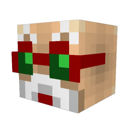 Red_Legion Minecraft avatar head, 3D render