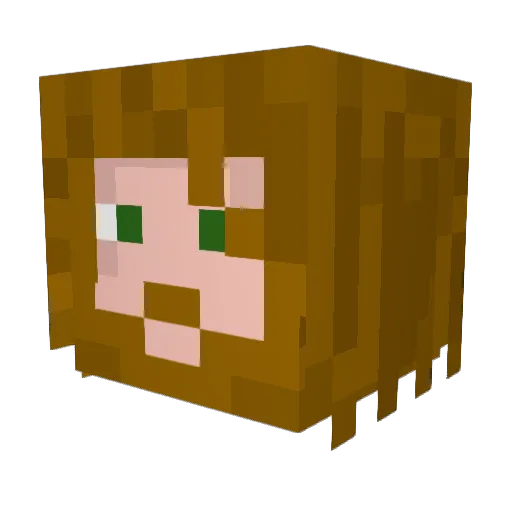 Red_Lizard Minecraft avatar head, 3D render