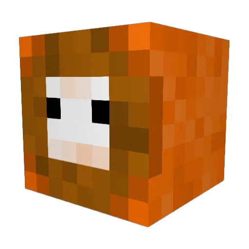 Red_N0oB Minecraft avatar head, 3D render