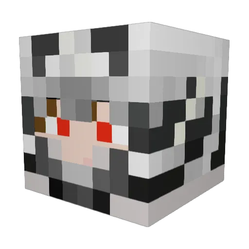 Red_Plants Minecraft avatar head, 3D render