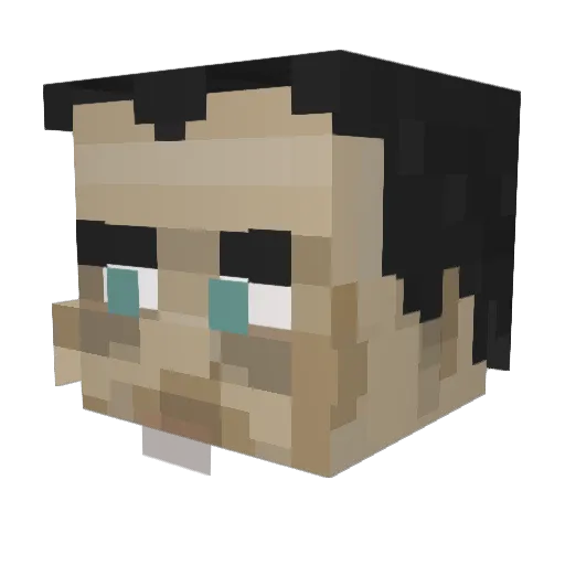 Red_R0bin Minecraft avatar head, 3D render