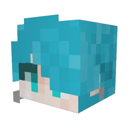 Red_Rabbit_Gm Minecraft avatar head, 3D render
