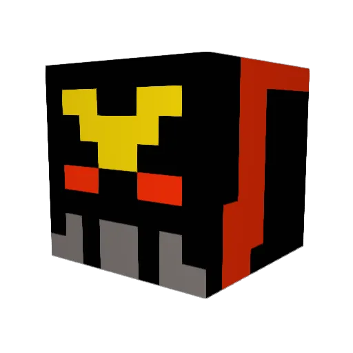 Red_Ranger08 Minecraft avatar head, 3D render