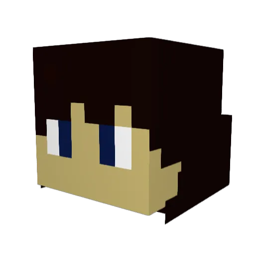 Red_Rex09 Minecraft avatar head, 3D render