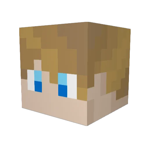Red_Rik Minecraft avatar head, 3D render