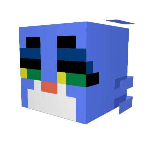 Red_Shanger Minecraft avatar head, 3D render