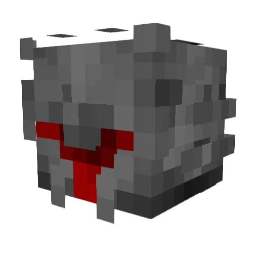 Red_Stone_Ranger Minecraft avatar head, 3D render