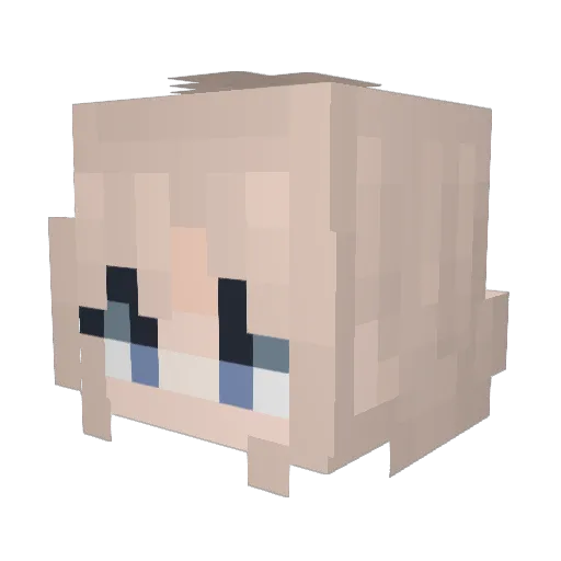 Red_Valiant Minecraft avatar head, 3D render