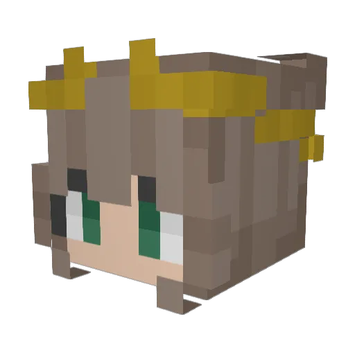 Red_Velvette3 Minecraft avatar head, 3D render