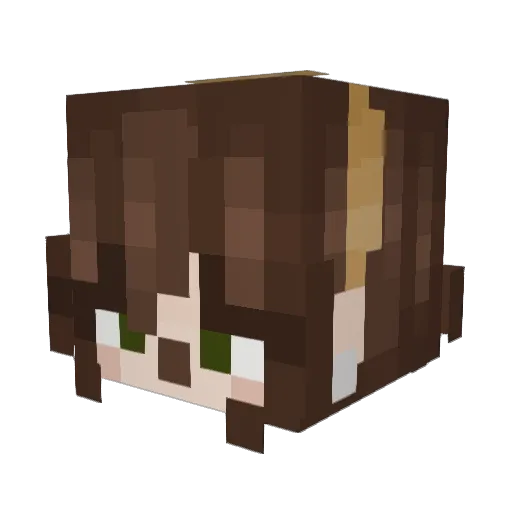 Red_Viixen Minecraft avatar head, 3D render